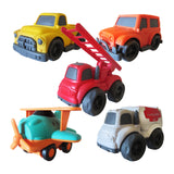 Bioplastic Plane, Cars & Emergency Vehicles Set