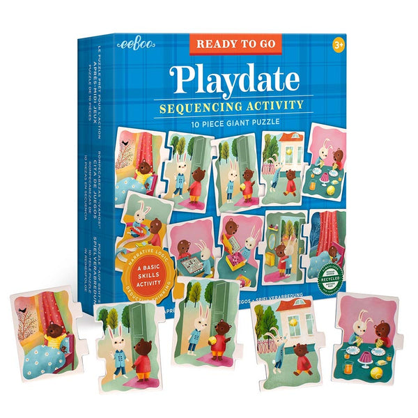 eeBoo – Ready to Go 10 Piece Giant Puzzle – Playdate