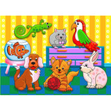 Wooden Puzzle Pets 12pc