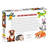 Wooden Puzzle Family Pets 15pc