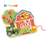 hi Pando - Wooden Threading Board - Farm Themed - 23pcs