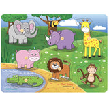 Wild Animals Peg Puzzle 7pc