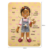My Body – Girl – Peg Puzzle 6pc