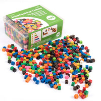 1cm Interlocking  Cubes 1000pc in polybag