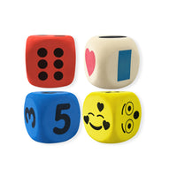 Giant Assorted Dice Pack 4pc (7.5cm)