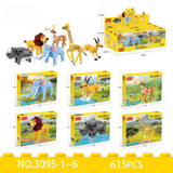 Cogo - Building Block Set - Wildlife Explorer - 6 Animals 92-102 Pieces