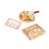 hi Pando - Pretend & Play - Wooden Pizza Making Set - 16pcs