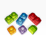 Translucent Soft Building Cubes for Sensory Light Play - 48pcs