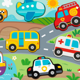 hi Pando - Chunky Wooden Puzzle - Transport - 8pcs