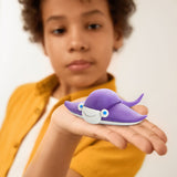 Hey Clay - Modelling Air-Dry Clay with Fun Interactive App - Shark, Octopus, Stingray, Series Ocean, 6 cans