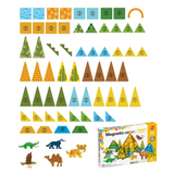 Magnetic Tiles - Wild Animals Set - 65 Pieces