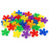 Translucent Snowflake Building Blocks for Sensory Light Play - 360pcs