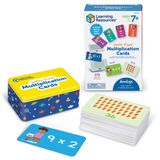 Learning Resources - Jumbo Multiplication Learning Flash Cards in Travel tin - 170 Pieces