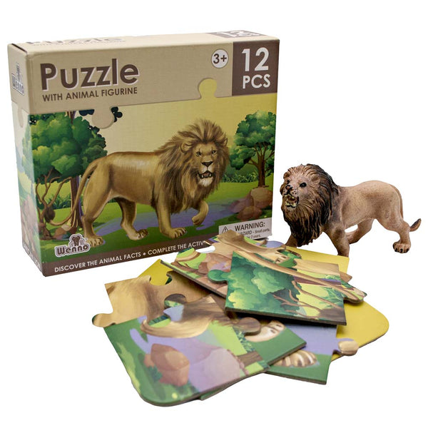 Puzzle - Lion - 12pcs with Toy