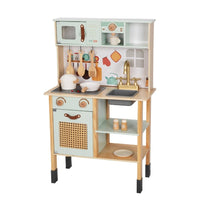 TookyToy – Pretend Play Wooden Kitchen Set – 11 Pieces