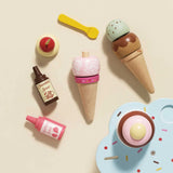 Le Toy Van - Wooden Ice Cream Stand & Toppings - 12pcs