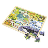 Wooden Zoo Puzzle 48pc