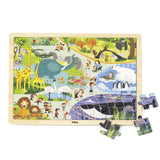 Wooden Zoo Puzzle 48pc