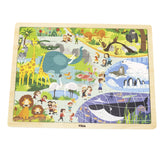 Wooden Zoo Puzzle 48pc