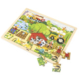 Wooden Farm Puzzle 48pc