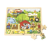 Wooden Farm Puzzle 48pc