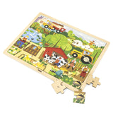 Wooden Farm Puzzle 48pc