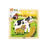 Wooden Puzzle Cow 9pc