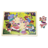 Wooden Puzzle Birthday Party 24pc