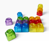 Translucent Soft Building Cubes for Sensory Light Play - 48pcs