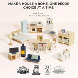 Le Toy Van - Pretend & Play - Complete Dolls House Furniture Set - 35pcs