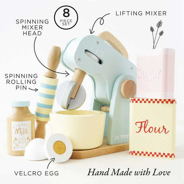 Le Toy Van - Wooden Bakers Mixer Set - 8pcs