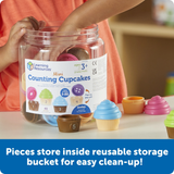 Learning Resources - Mini Counting Cupcakes Maths Toy Set - 40 Pieces