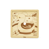 Wooden Puzzle Storage with 12x 9pc Puzzles