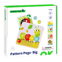 Tooky Toy – Pattern Pegs – Peg Board Activity Set – Big