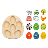 hi Pando - Multi-layered Wooden Puzzle: Farm 13 Pieces