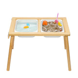 TookyToy - Multi-Activity Kids Table with Sensory Bins, Tabletop & Roll Holder