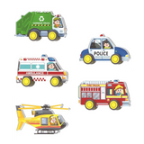 Magnetic Tiles - City Vehicles Set - 70 Pieces