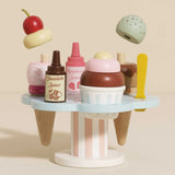 Le Toy Van - Wooden Ice Cream Stand & Toppings - 12pcs