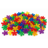 Translucent Snowflake Building Blocks for Sensory Light Play - 360pcs