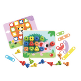 TookyToy - Rainbow Stacking Pegs Set
