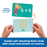 Learning Resources - Jumbo Multiplication Learning Flash Cards in Travel tin - 170 Pieces