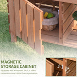 TookyToy - Outdoor Wooden Mud Kitchen with Accessories - 8 Pieces