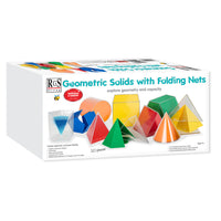 Jumbo Size Geometric Solids with Folding Nets 10pc