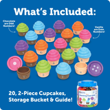 Learning Resources - Mini Counting Cupcakes Maths Toy Set - 40 Pieces