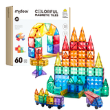 Mideer - Colourful Magnetic Tiles Building Set - 60pcs