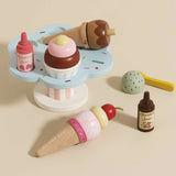 Le Toy Van - Wooden Ice Cream Stand & Toppings - 12pcs
