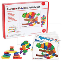 Rainbow Pebbles  Activity Set 48pc with activity cards