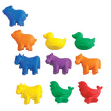 EDX Education – Counters – Farm Animals 6 Colours – 72Pc Polybag