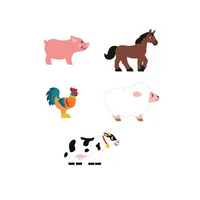 Magnetic Tiles – Farm Animal Set – 45 Pieces
