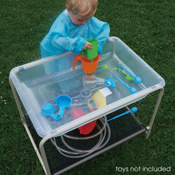 EDX -  Sensory Tray With Stand - Sand & Water Messy Tray - Translucent
